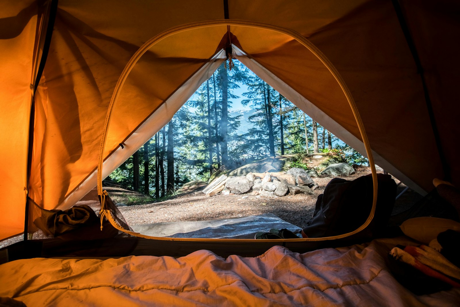 Outdoor recreation gear arranged for retail display